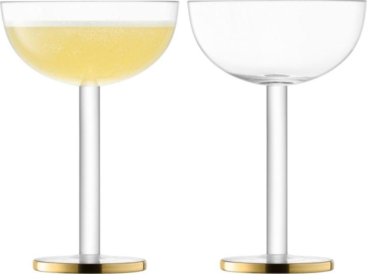 Image du produit LSA 2er Set Luca Coupe Glas 200ml - gold (2 dl, 1 x, Verres à apéritif)