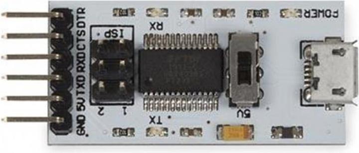 Actual product image Whadda Adapter cable FT232 USB/TTL 3.3/5 V