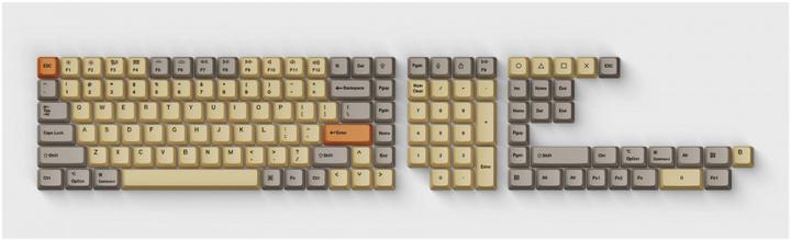 Actual product image Keychron Key DouShot PBT Wheat Grey Full OEM US T5