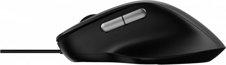 Actual product image Rapoo N500 Black Ergonomic Wired Optical Mouse (Cable)