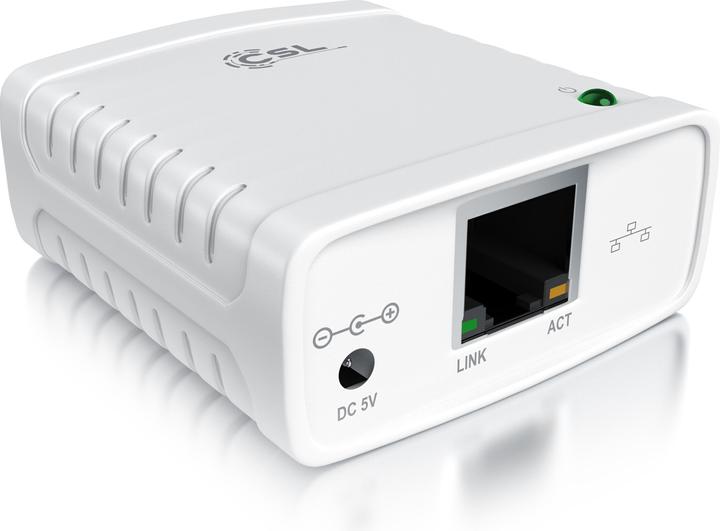 Image du produit CSL Serveur d'impression LAN Serveur d'impression USB2.0, LRP Print Server pour Windows, réseau USB