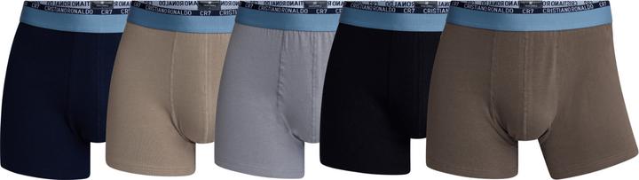Immagine prodotto CR7 Mens Trunk Cotton Stretch 5-Pack & Travel Bag (S, Confezione da 5 pezzi)