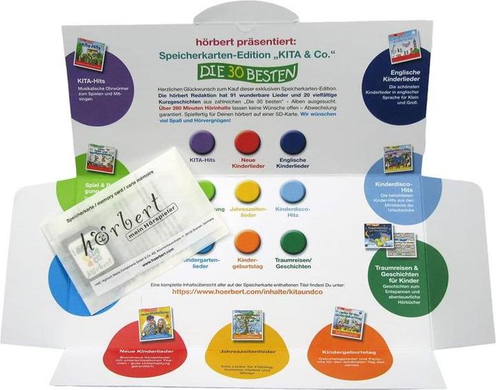 Produktbild Hörbert 4GB SDHC Speicherkarten-Editionen "KITA&Co" (4 GB, SDHC)