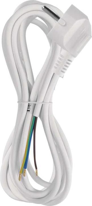 Produktbild Emos Netzkabel PVC 3x 0,75mm2, 3m, weiss (3 m)