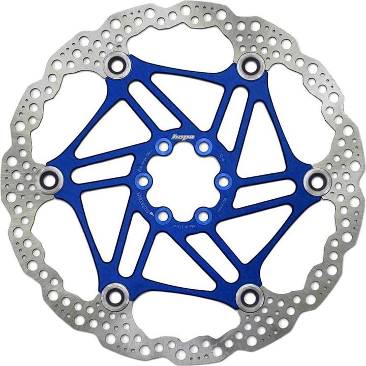 Actual product image Hope Floating Disc Brake Disc - blue (200 mm)