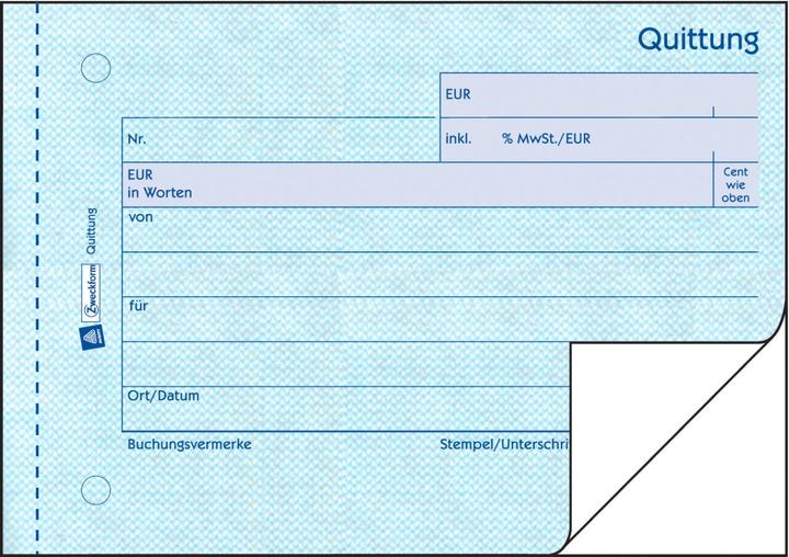 Actual product image Avery Receipt incl. VAT (50 x)