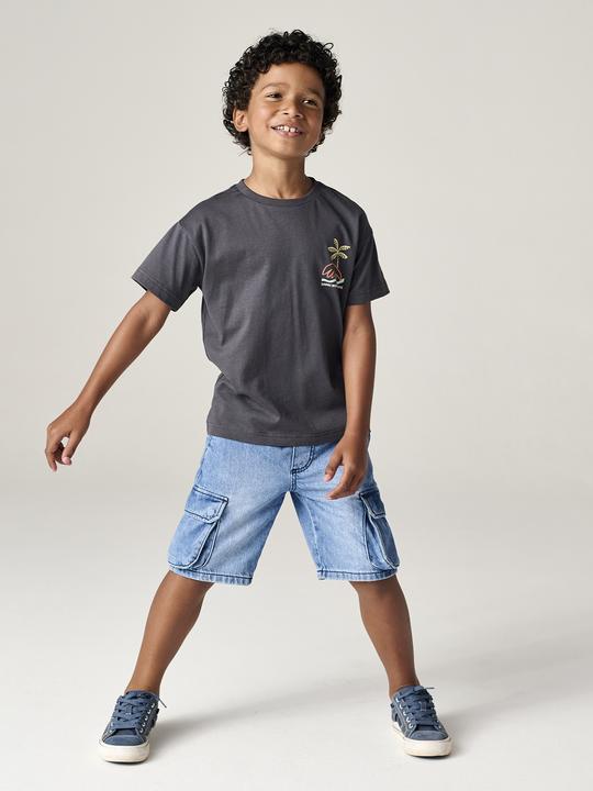 Immagine prodotto Vertbaudet Jungen T-Shirt mit Motiv vorn und hinten, mit Recycling-Baumwolle (104)