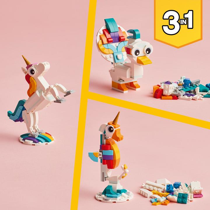 Productafbeelding LEGO 31140 Magische Eenhoorn (31140, LEGO Creator 3-in-1)