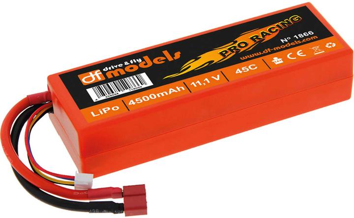 Actual product image DF-Models LiPo Pack 3S - 11,1 Volt - 4500mAh, 45C (11.10 V, 4500 mAh)