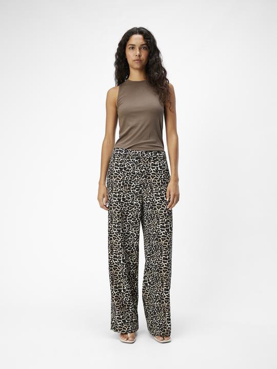 Actual product image Object Leoprint trousers with wide leg (44)