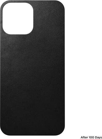 Actual product image Nomad Leather Skin iPhone 13 Pro Max Black (Apple iPhone 13 Pro Max)
