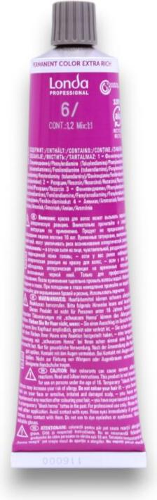 Image du produit Londa Color Extra Rich 6 60ml (6, 60 ml, Blond foncé Naturel Chaud)
