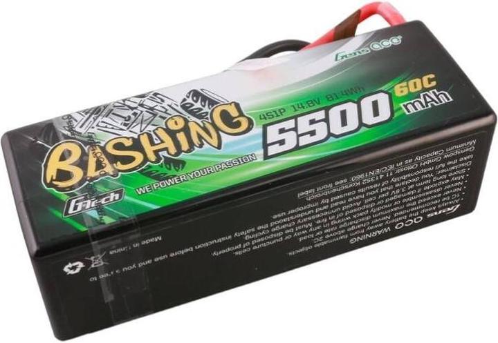 Immagine prodotto Gens Ace G-Tech 5500mAh 4S1P 14.8V 60C HardCase RC auto Batteria Lipo (14.80 V, 5500 mAh)