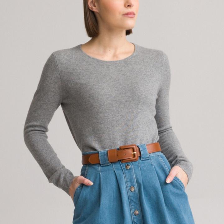 Immagine prodotto Anne Weyburn Maglia a girocollo in puro cashmere (32, 34)