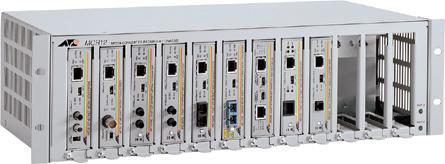 Actual product image Allied Telesis AT-MCR12, UL, CSA, TUV, IEC 825-1, CE, FCC Class A, IC Class A, 4.3 kg, 0 - 40 °C, -2
