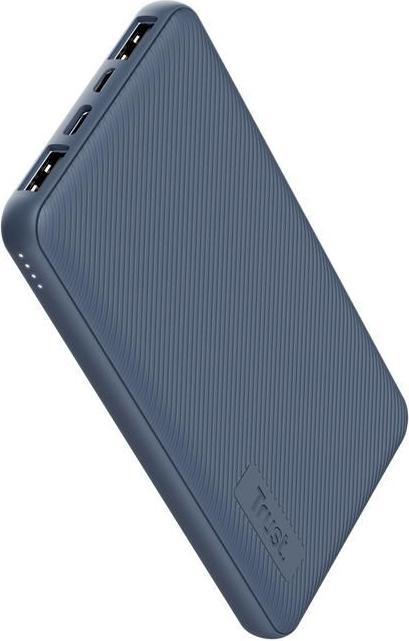 Produktbild Trust POWER BANK USB 10000MAH/PRIMO BLUE 25028 (10000 mAh, 15 W, 37 Wh)