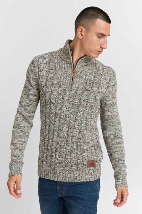 Immagine prodotto Solid Pankraz Maglione In Maglia Grossa Pullover Maglieria Da Donna Con Colletto Troyer In Cotone 10 (XXL)