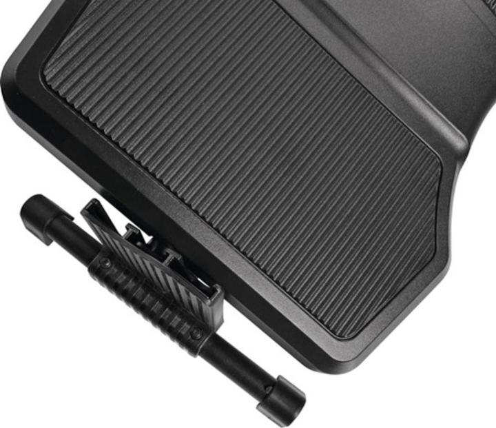 Actual product image Twinco Footrest black W420/495xD300/305xH155 mm Height adjustment 3-fold 95/125/155 mm