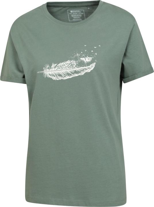 Immagine prodotto Mountain Warehouse Maglietta Wave Feather Organic da donna/ragazzo, allentata (38)