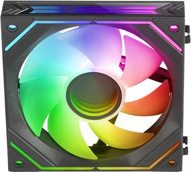 Mars Gaming Ventilateur Boitier Mf-Linkfinity RGB 12cm (Noir) (120 mm, 1 x)