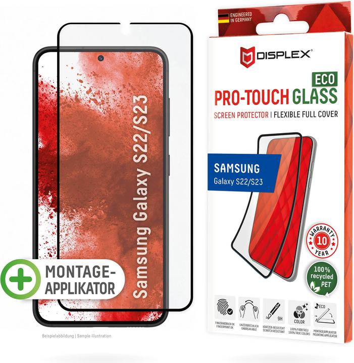 Actual product image Displex Pro Touch Eco Glass, Panzerglas (1 Piece, Samsung Galaxy S22 5G, Samsung Galaxy S23)