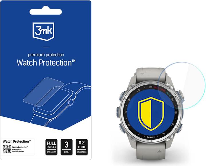 Immagine prodotto 3MK Smartwatch Screen Protector Watch Protection FlexibleGlass for Garmin Descent Mk3 / Mk3i (43mm)