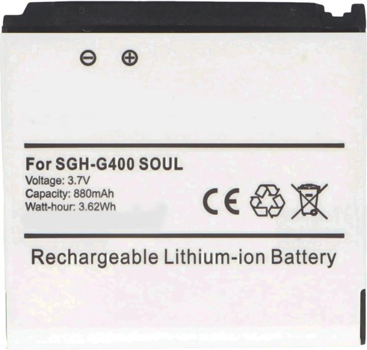 Actual product image Samsung Akku SGH-F330, SGH-G400, SGH-S3600 (Rechargeable battery, SGH-F330)