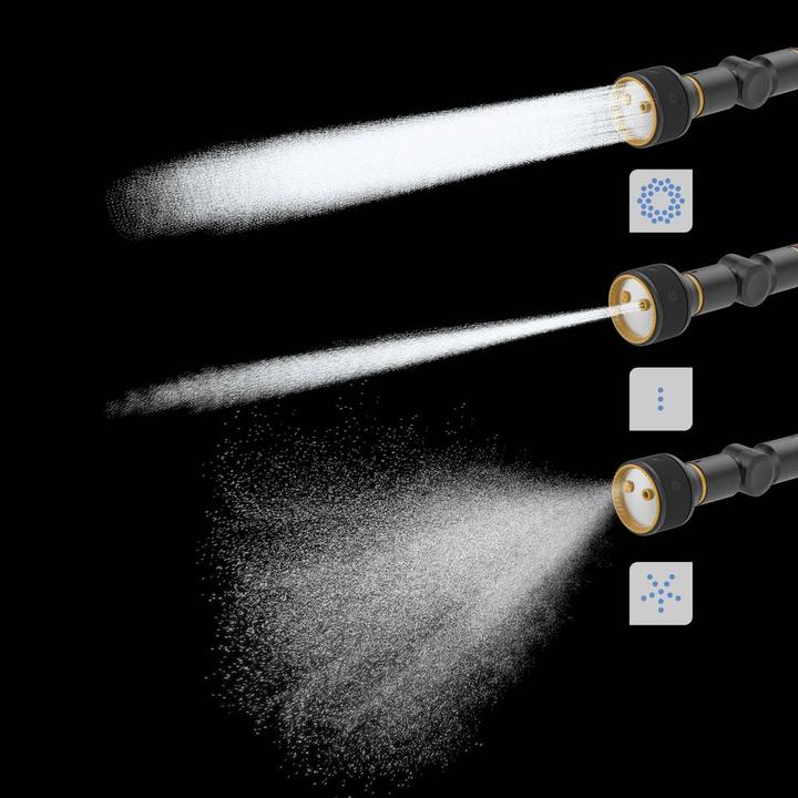 Produktbild Fiskars Giessstab mit 3 Funktionen, Schwenkbarer SoftGrip-Düsenkopf, Durchflusskontrolle mit Frontreg