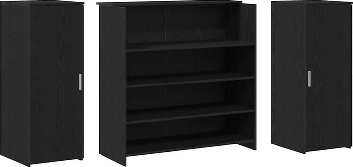Actual product image VidaXL Reception counter black oak look 180x50x103.5cm wood-based material