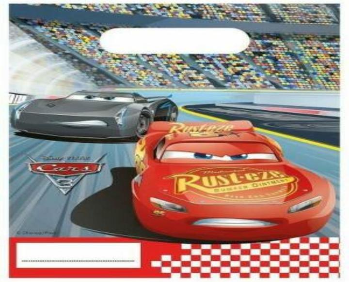 Actual product image Procos Gift Bags Birthday Cars McQueen (Gift bag, 6 x)