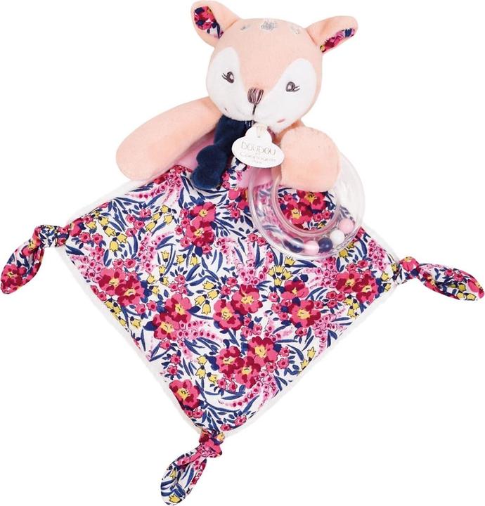 Doudou et Compagnie Peluche di cerbiatto con sonaglio, 22cm