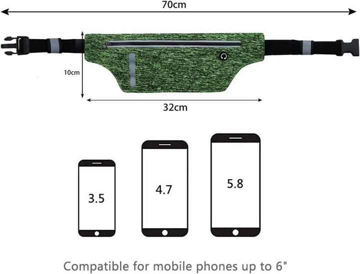 Actual product image Cadorabo Fanny pack with touch function