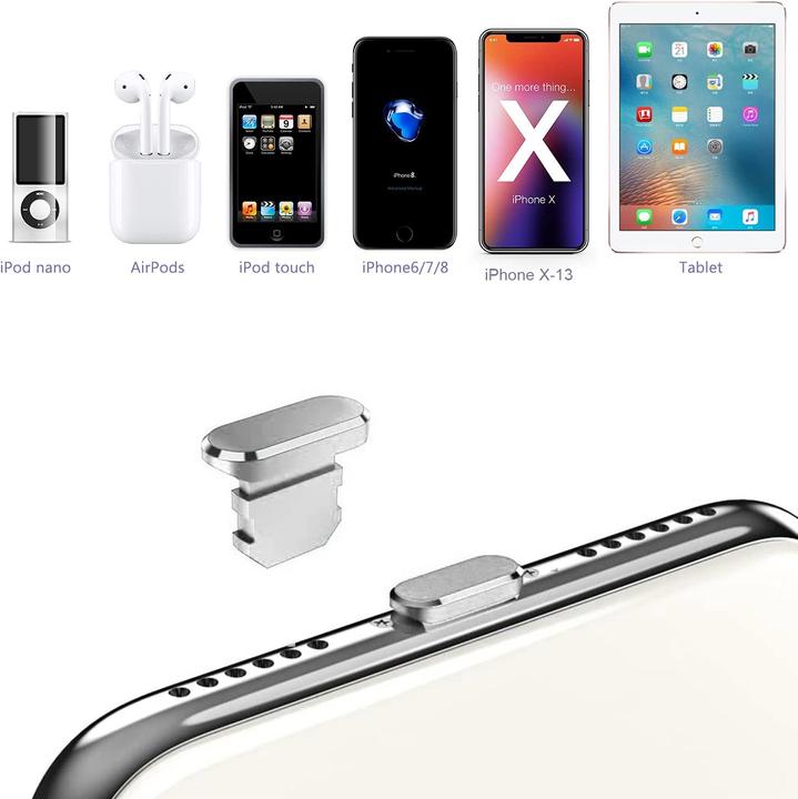 Produktbild Cadorabo Staubschutzkappen Iphone (Klebefolie, iPhone)