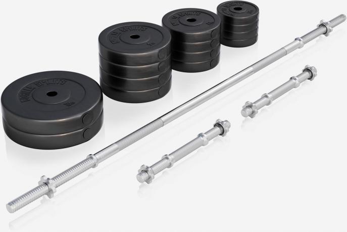 Image du produit Gorilla Sports Ensemble d'haltères longs en plastique 38kg-70kg