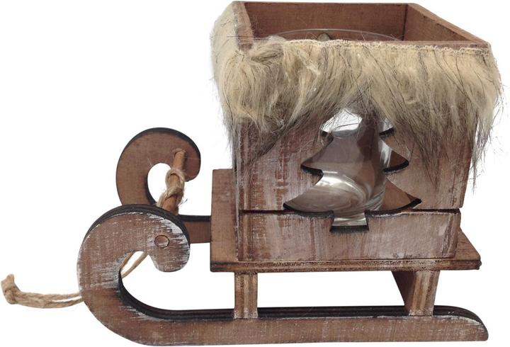 GuGus Holzschlitten mit Tannenbaum Design