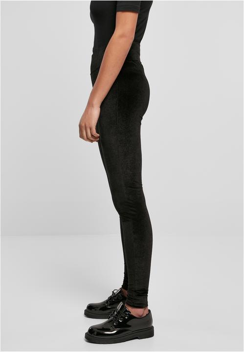 Actual product image Urban Classics Ladies High Waist Velvet Leggings (S)