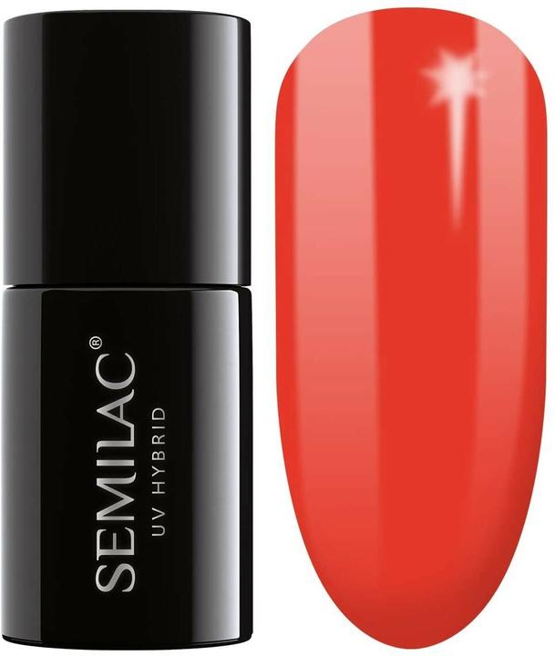 Actual product image Semilac 039 Sexy Raudona 7ml (Sexy Red, UV gel varnish)