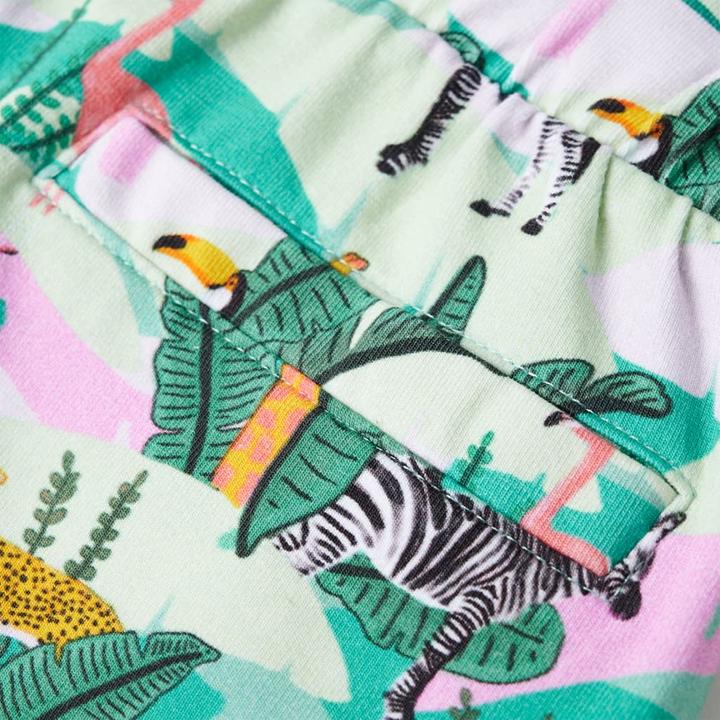 Actual product image VidaXL Children's shorts with drawstring Light mint green 116,Material (116)