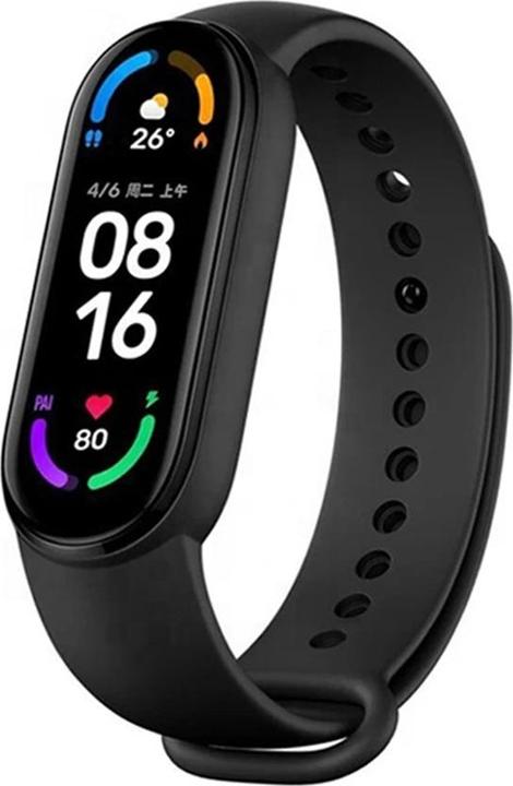 Image du produit Techsuit - Watchband (W013) - Xiaomi Mi Band 5 / 5 NFC / 6 / 6 NFC / Amazfit Band 5 - Black (Silicone)