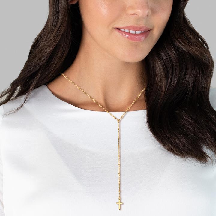 Image du produit Eastside Croix pour femme en acier inoxydable or jaune 52,0 cm - 15126 (Acier inoxydable, 52 cm)