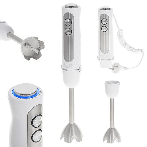 Actual product image Adler AD 4625w Hand Blender, 5 speed settings, 1500W, White (EU plug)