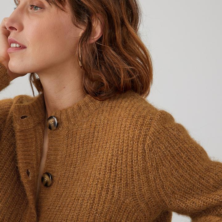 Produktbild La Redoute Collections Cardigan Signature mit Alpakawolle (XXL)