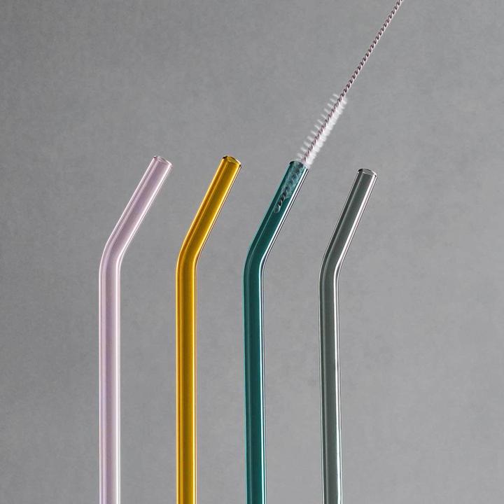Actual product image Villeroy & Boch Glass drinking straw set of 4 Artesano Beverages (4 x)