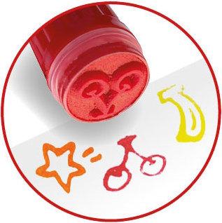 Productafbeelding Creative kids Waskrijt met stempel, 12 st. (Veelkleurig, 12 x)