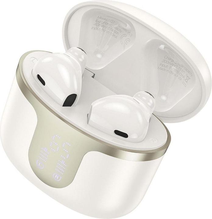 Produktbild Hoco Wireless headphones wireless bluetooth earphones TWS EQ7 milky white
