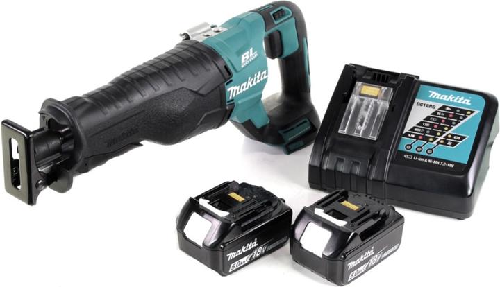 Produktbild Makita DJR 187 RT Akku Reciprosäge 18 V Brushless Säbelsäge + 2x 5,0 Ah Akku + Ladegerät