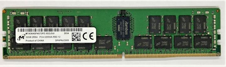 Produktbild Dell Server Memory Module||DDR4|32GB|RDIMM/ECC|3200 MHz|1.2 V|AB614353 (1 x 32GB, 3200 MHz, DDR4-RAM, DIMM)
