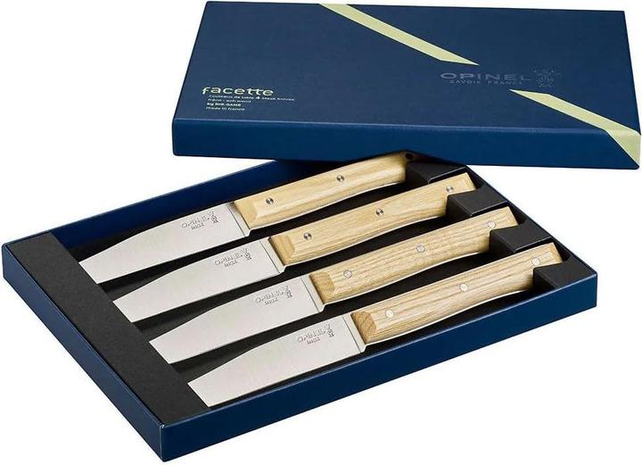 Image du produit Opinel Facette frêne, lisse, boîte de 4 (4 pièce(s), Couteau)