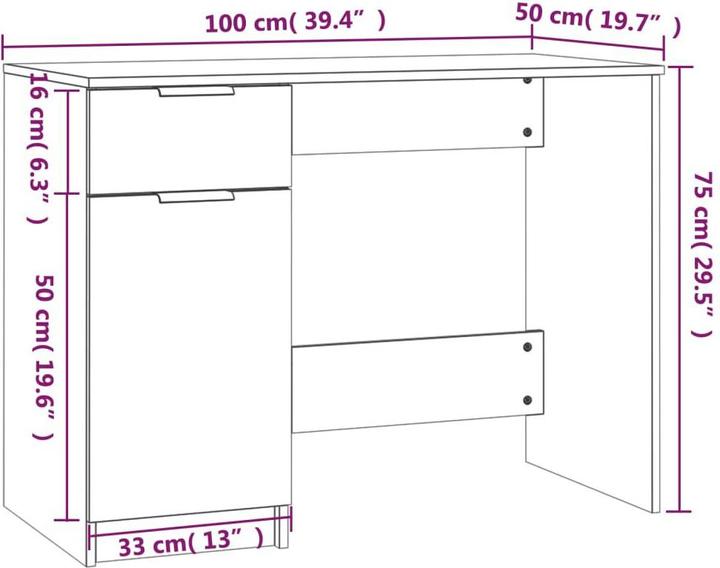 Actual product image VidaXL Fonz (100 x 50 x 75 cm)