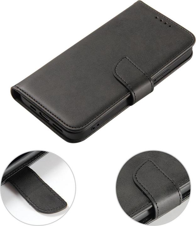 Produktbild Hurtel Magnethülle für Samsung Galaxy A54 5G Hülle mit Flip Wallet Ständer schwarz (Samsung Galaxy A54 5G)